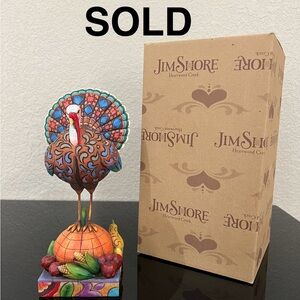 Jim Shore Tom a 'Plenty Turkey on Pumpkin Thanksgiving